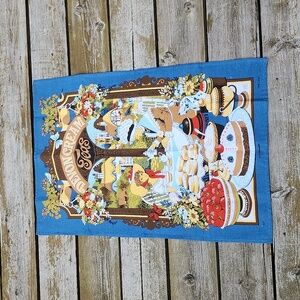 Devon Cream teas Illustrated cotton tea towel